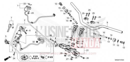ROHRGRIFF/OBERE BRUECKE CRF1100DM de 2021